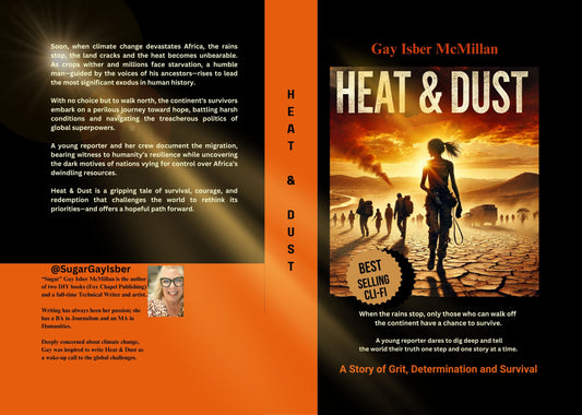 Heat & Dust Gift Set Earring + Book Signed + Stunning Sun Earrings by Sugar Gay Isber autographed by the author gift bagged