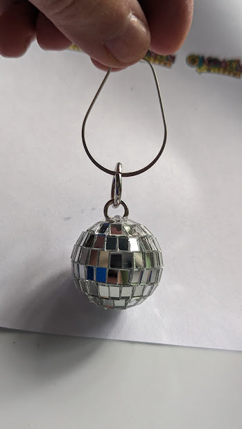 Mirror Ball Silver Earrings Renaissance World Tour Gift Bag Sugar Gay Isber Hand Made USA