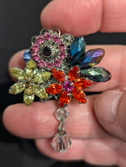 Unique Handmade Floral Brooch - Perfect for Men Embracing the New Brooch Trend - Designed by Award-Winning Artist Sugar Gay Isber