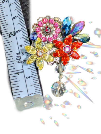 Unique Handmade Floral Brooch - Perfect for Men Embracing the New Brooch Trend - Designed by Award-Winning Artist Sugar Gay Isber