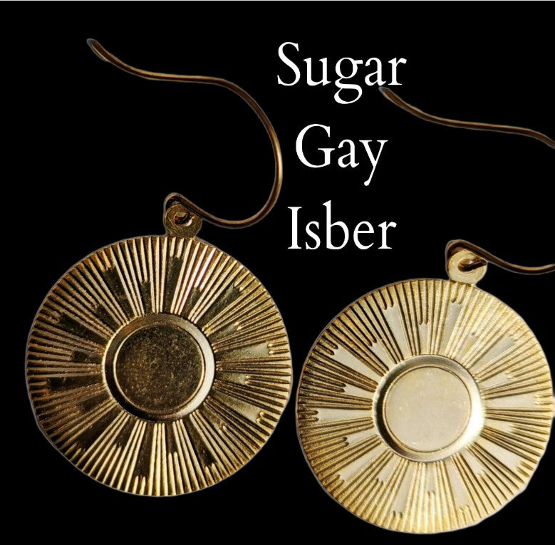 Heat & Dust Gift Set Earring + Book Signed + Stunning Sun Earrings by Sugar Gay Isber autographed by the author gift bagged