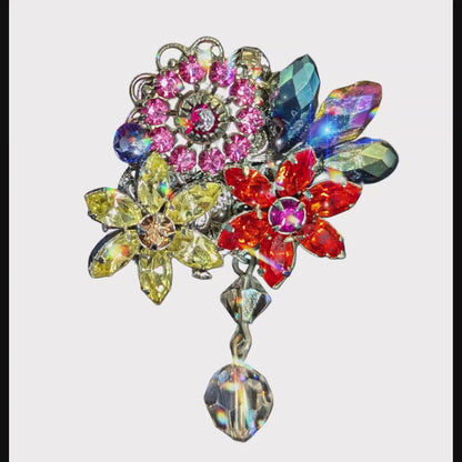 Unique Handmade Floral Brooch - Perfect for Men Embracing the New Brooch Trend - Designed by Award-Winning Artist Sugar Gay Isber