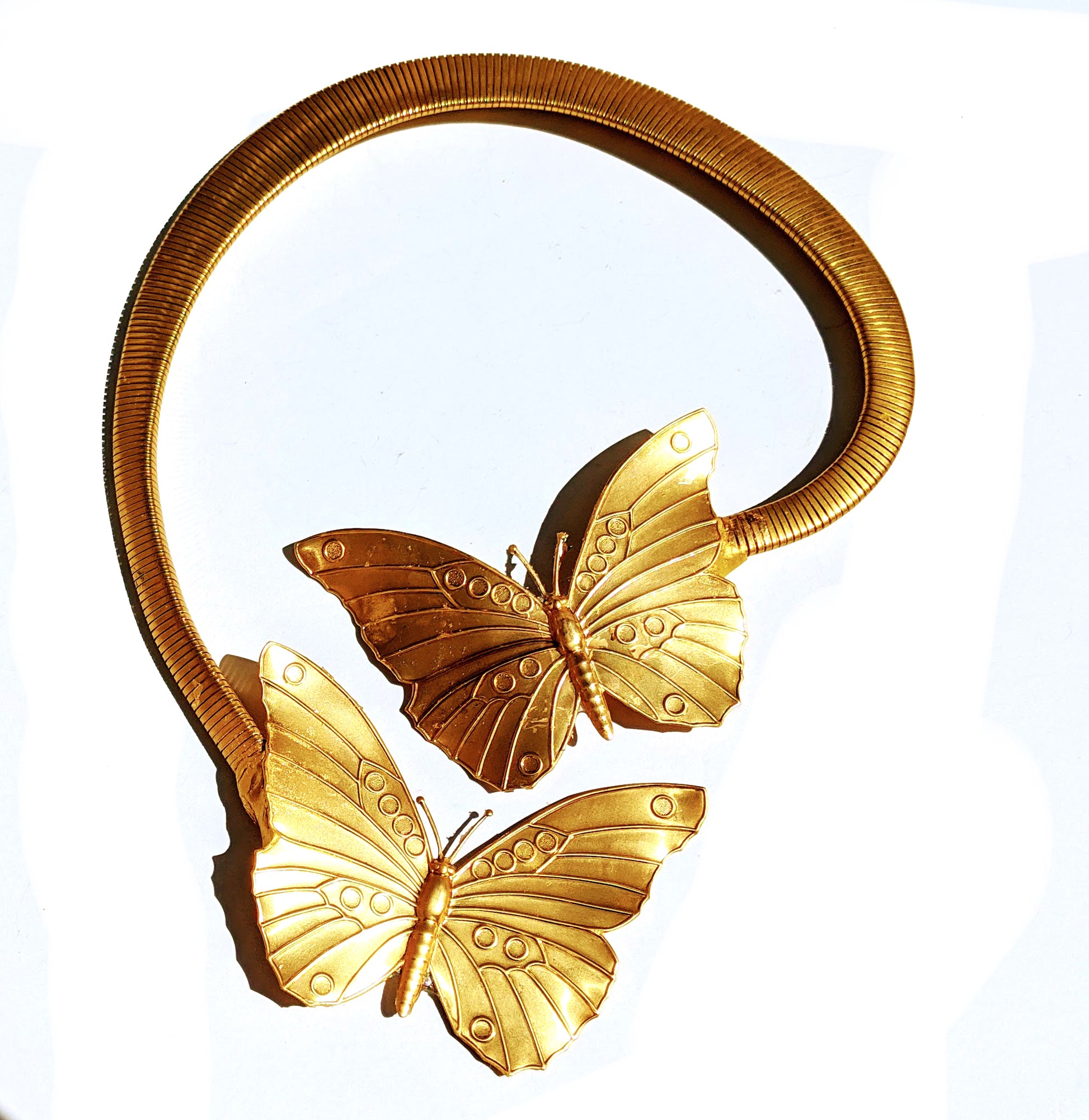 Magnet Closing Brass Butterfly Necklace Gay Isber one of a kind USA Made-Gay Isber Designs