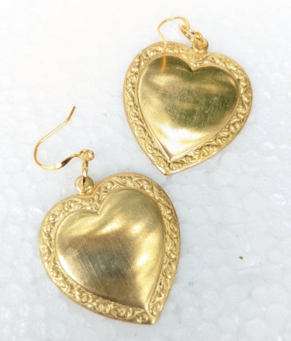 Extra Love Heart Drama Earrings Gay Isber USA Made with Free Gift Bag-Gay Isber Designs