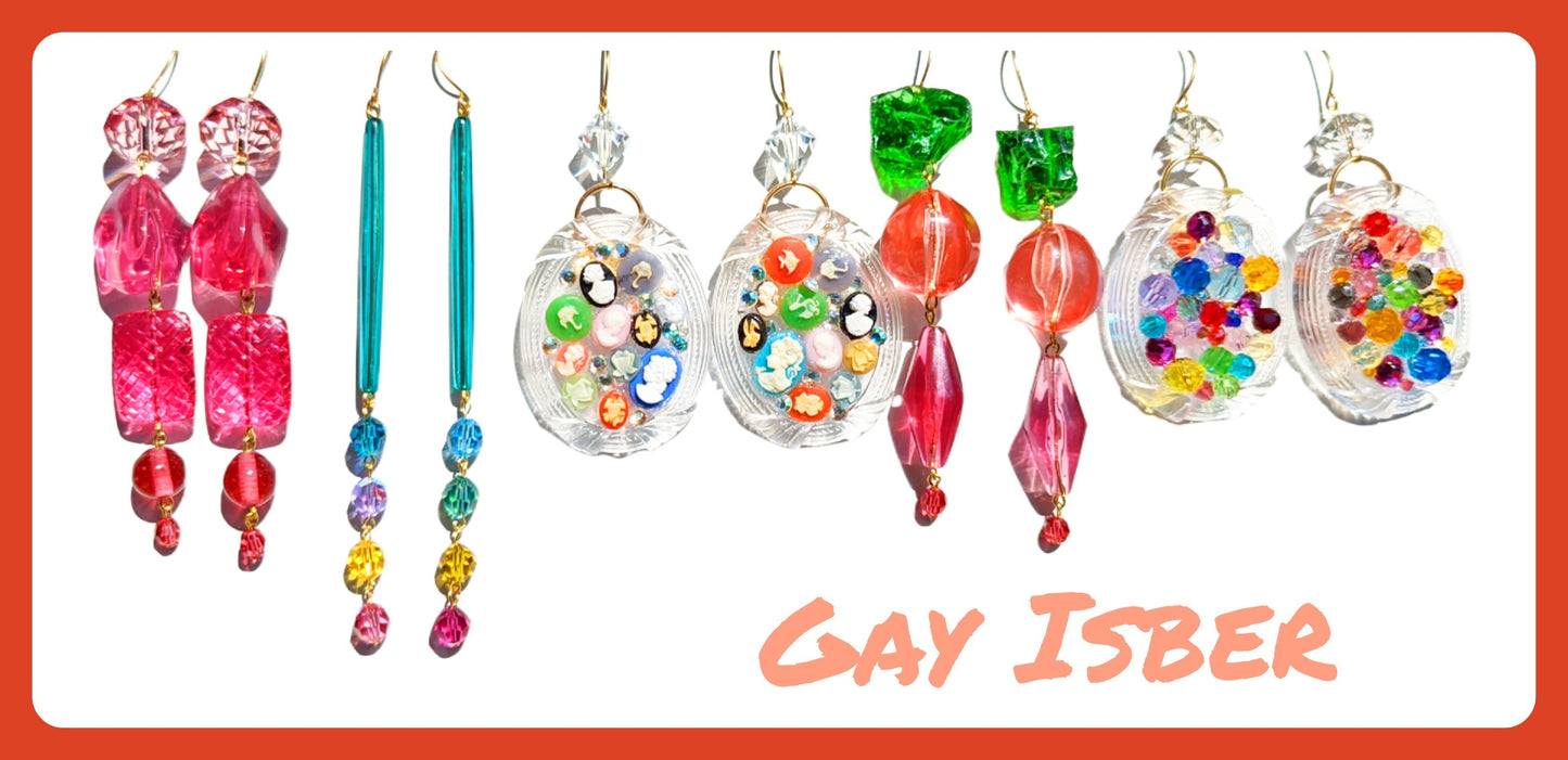 Swarovski Confetti Colorful Earrings Gay Isber Sugar Pops Collection-Gay Isber Designs