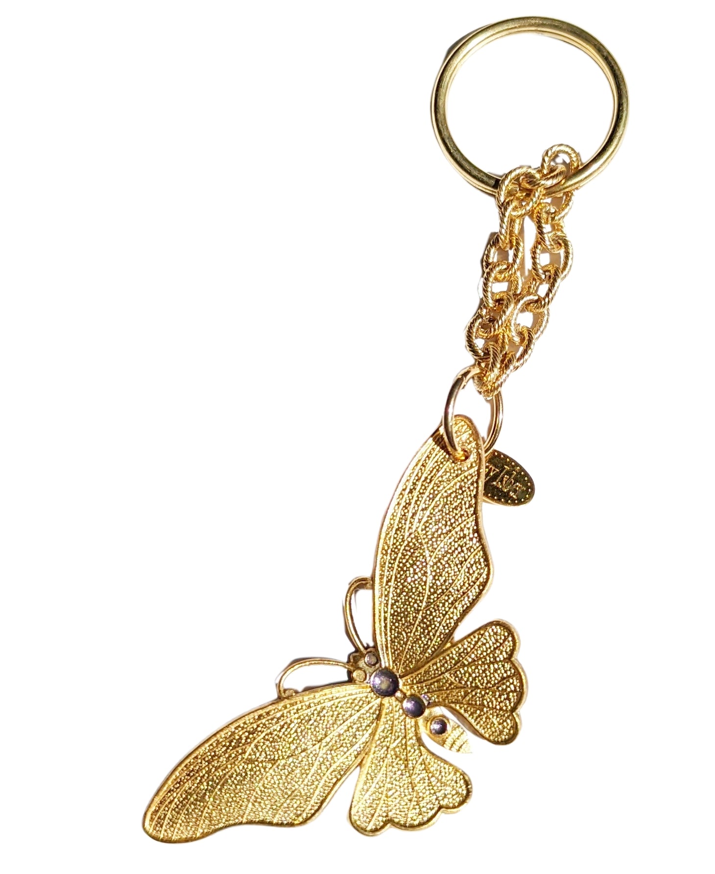 Butterfly Key Chain USA 100% Brass Gay Isber Gift Bag-Gay Isber Designs